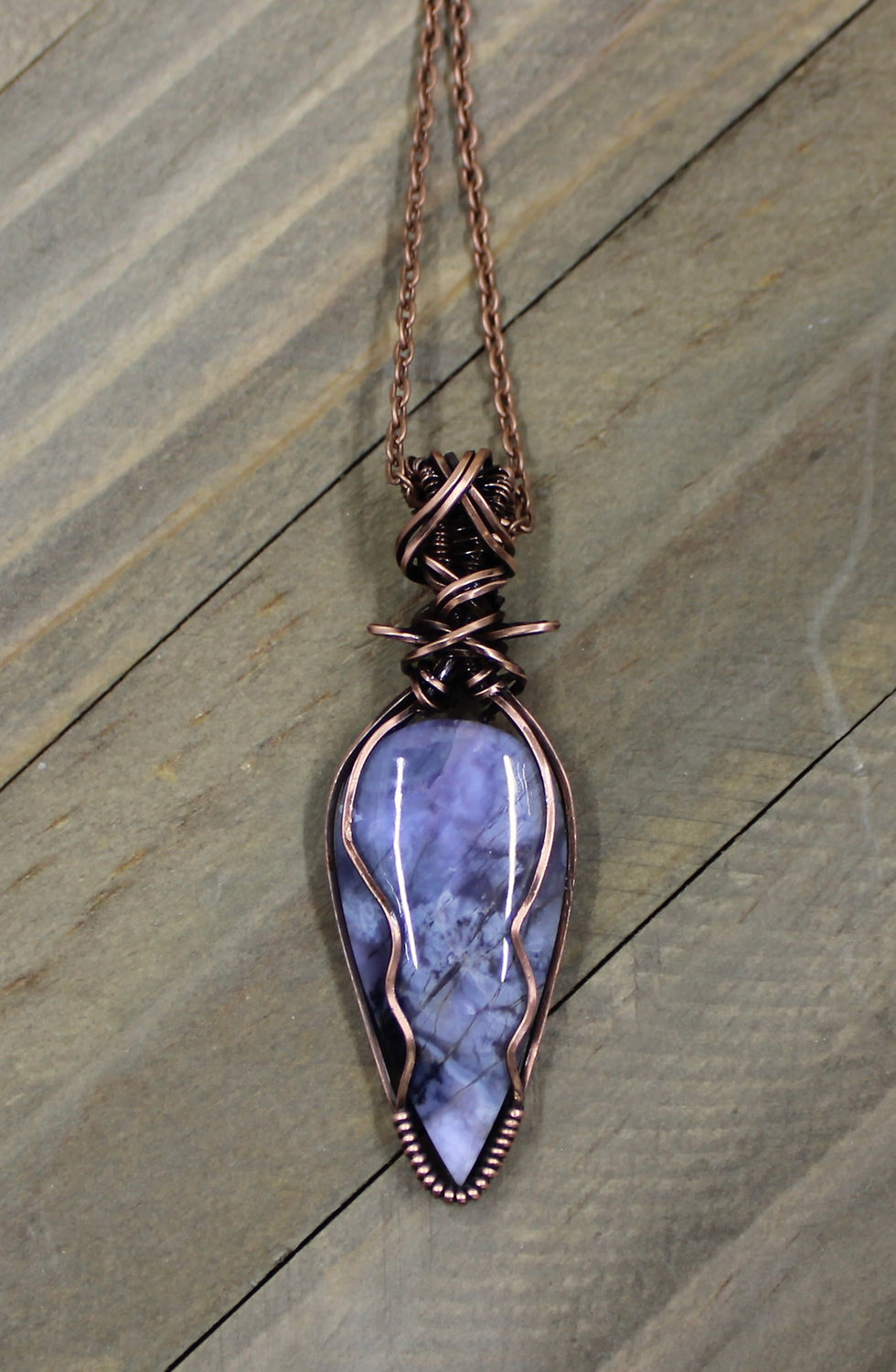 Thumbnail: Tiffany Stone Copper Pendant 