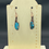 Thumbnail: Blue Mohave Copper Turquoise Earrings 
