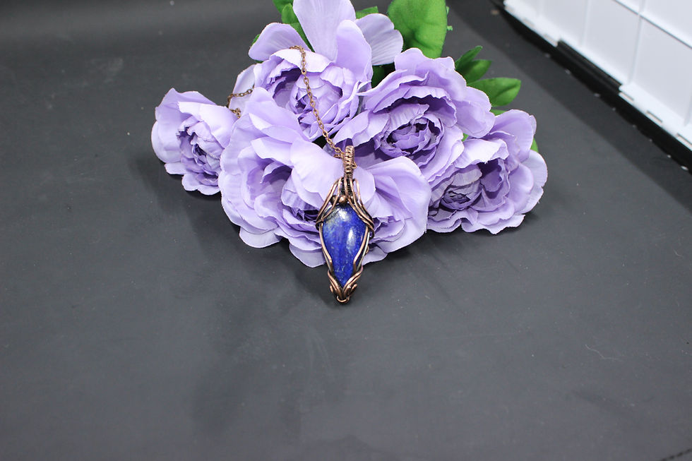 Thumbnail: Lapis Lazuli Copper Pendant 
