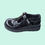Thumbnail: Girls Black Shoes | CrabKids School Shoes
