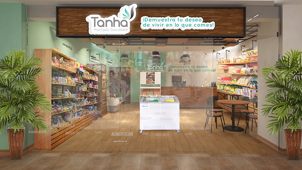 Render Conceptual Tienda Tanha 3D en Cartagena - Colombia