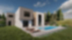 maison moderne avec piscine