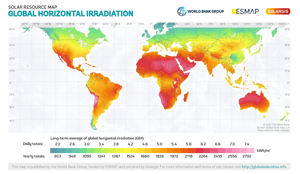 EEWS - SOLAR RESOURCE MAP