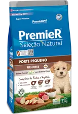 PremieR Seleção Natural Cães Filhotes Porte Peq Frango Korin e Batata-doce