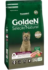 GoldeN Seleção Natural Cães Seniores Porte Peq Frango e Arroz