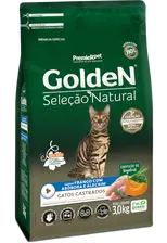 GoldeN Seleção Natural Gatos Castrados Frango com Abóbora e Alecrim
