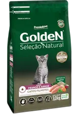 GoldeN Seleção Natural Gatos Filhotes Frango e Arroz