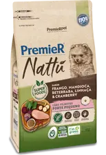 PremieR Nattu Cães Filhotes Porte Peq Frango, Mandioca, Beterraba, Linhaça e Cranberry