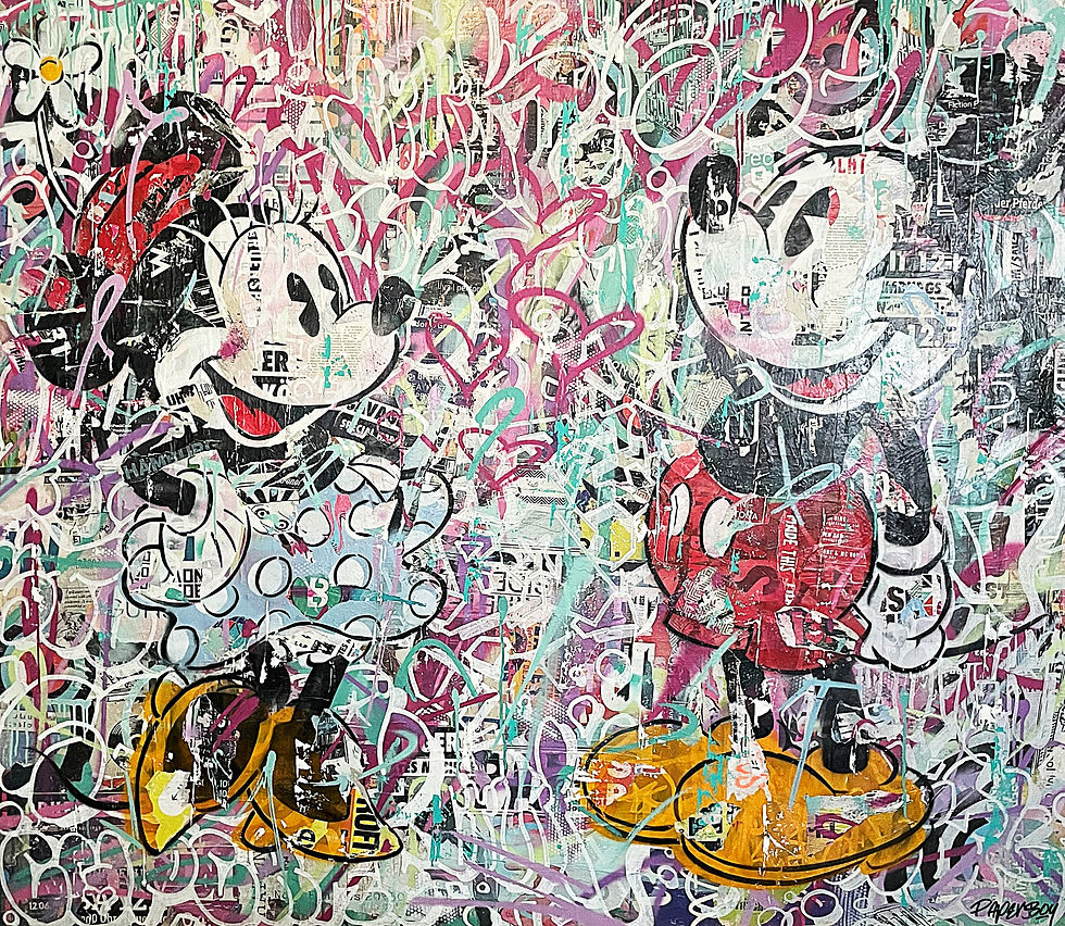 Mickey and Minnie in Love