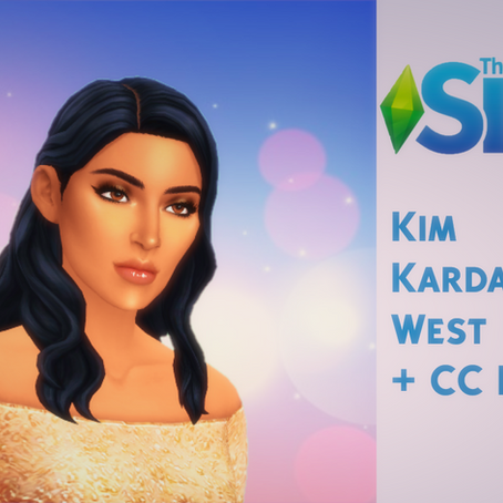 Sims 4 - Kim Kardashian West + CC LINKS