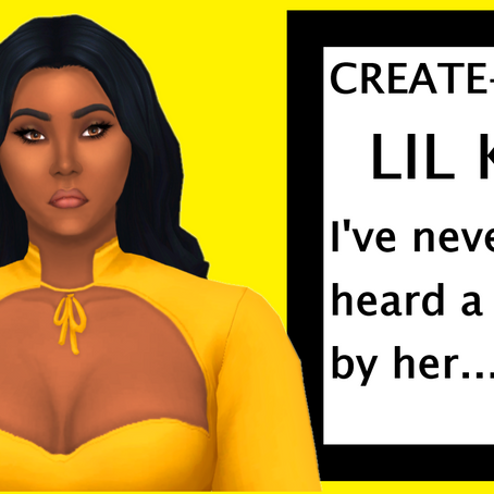SIMS 4 CREATE-A-SIM - LIL KIM + CC LINKS