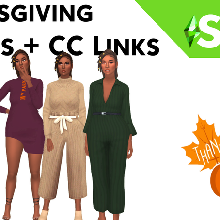 2020 Thanksgiving Outfits + CC Links