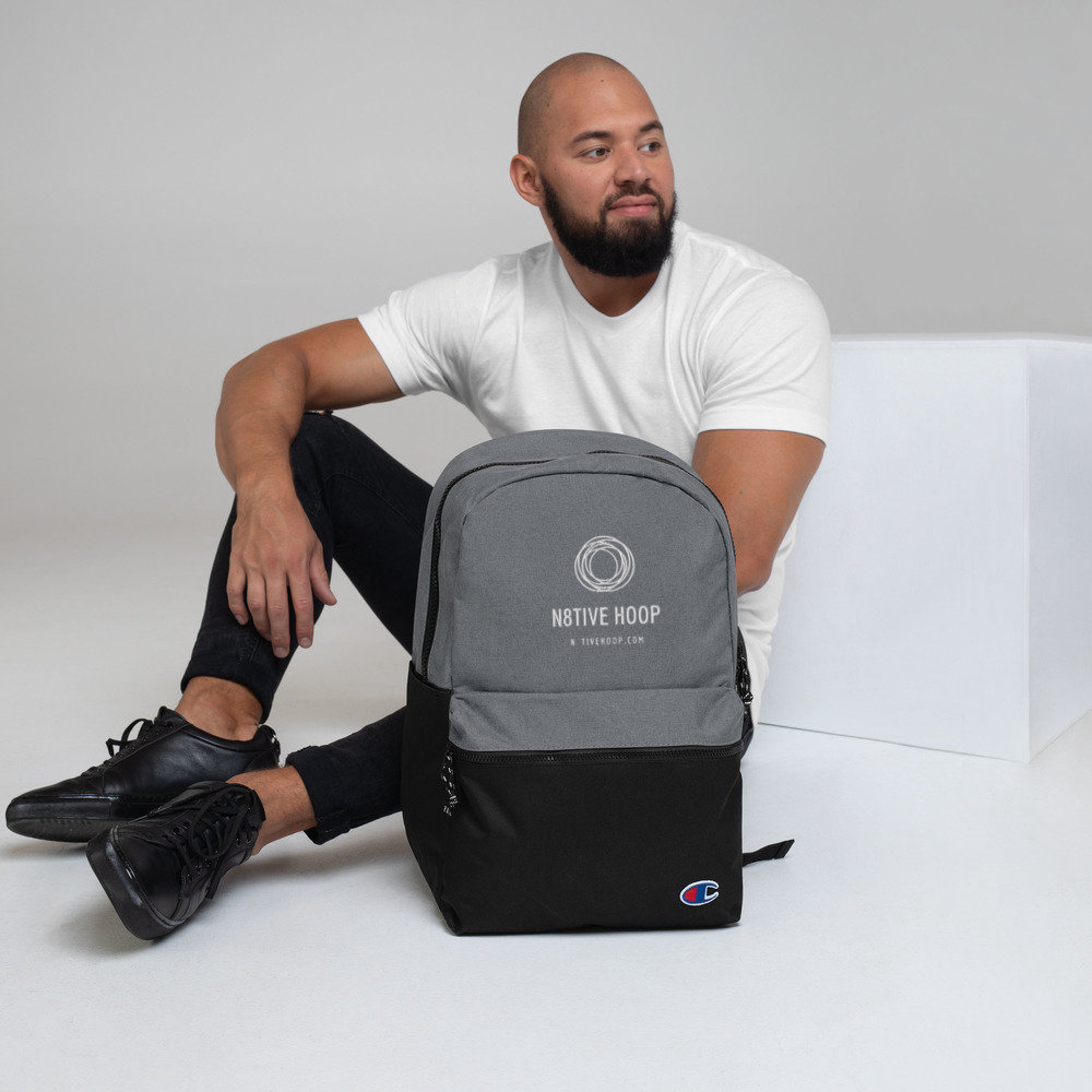 embroidered champion backpack