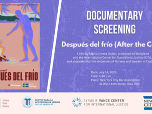 "Después del Frío" Documentary Screening