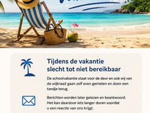 Vakantietijd...