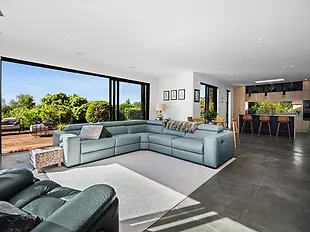 Modern living room real estate photography in Christchurch