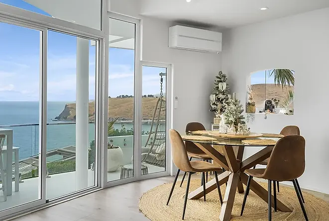 Dining room real estate photography in Christchurch