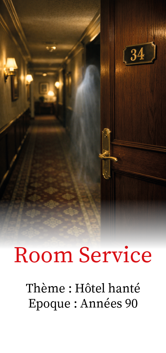 Murder Night - Enquête - Room Service - Hôtel hanté et fantôme