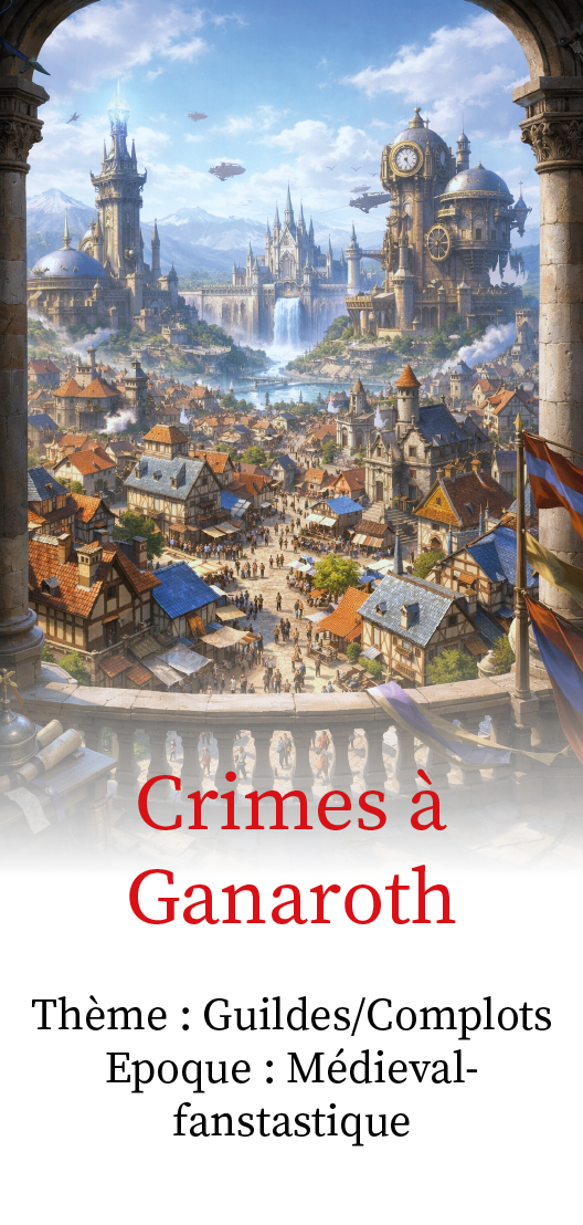 Murder Night - Enquête - Crimes à Ganaroth - Médiéval fantastique, guildes et complots