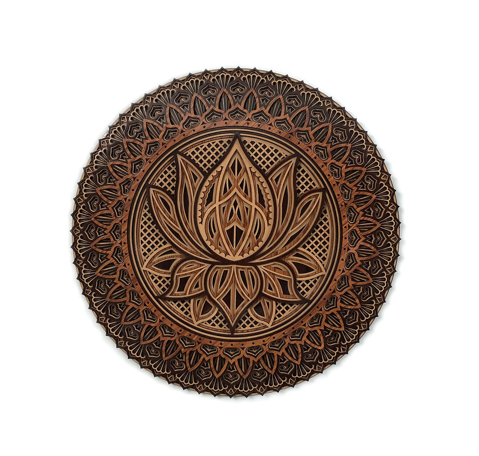 SJDW-HOME&HEAL WALLART FLOWER OF LIFE 24" 2FEET