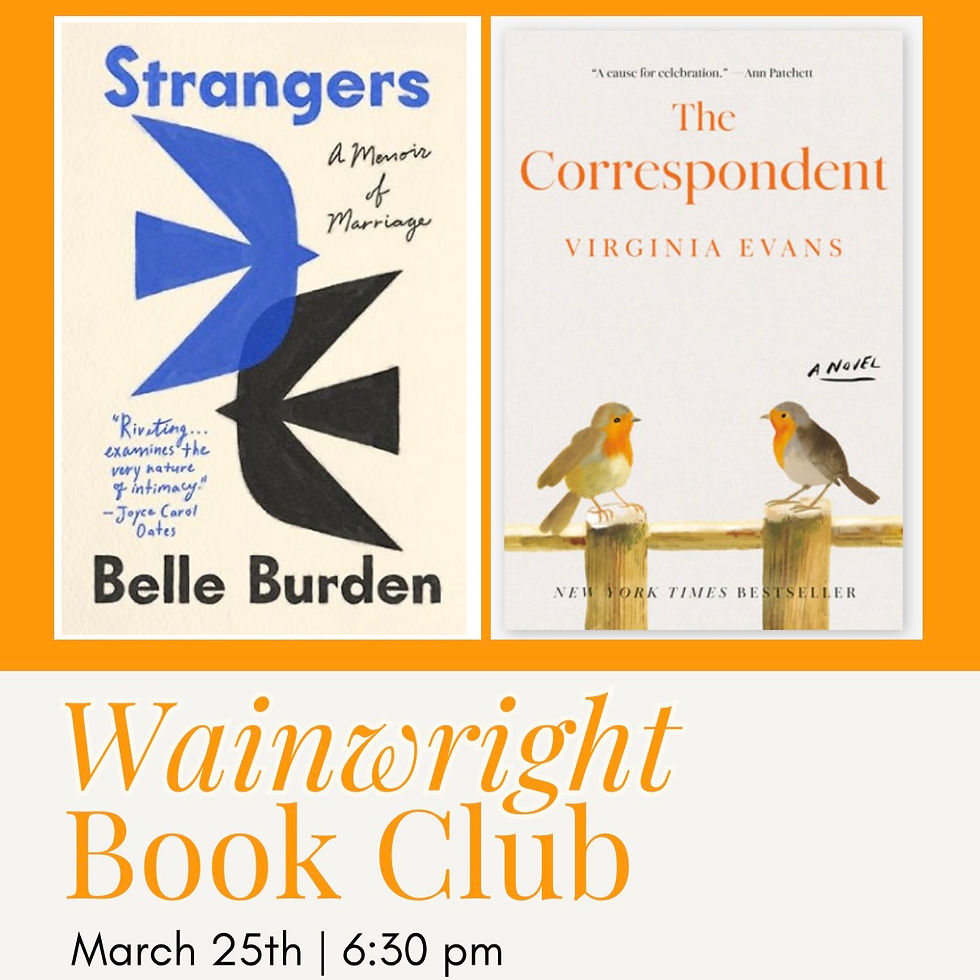 Wainwright Book Club | Mar 25