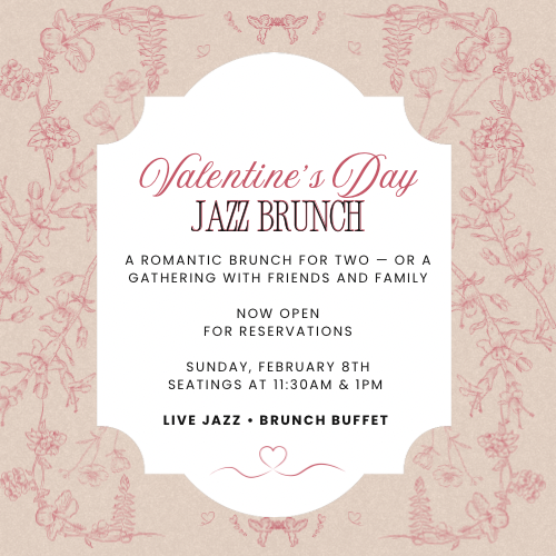 Valentine's Jazz Brunch- 1:00pm Seating 