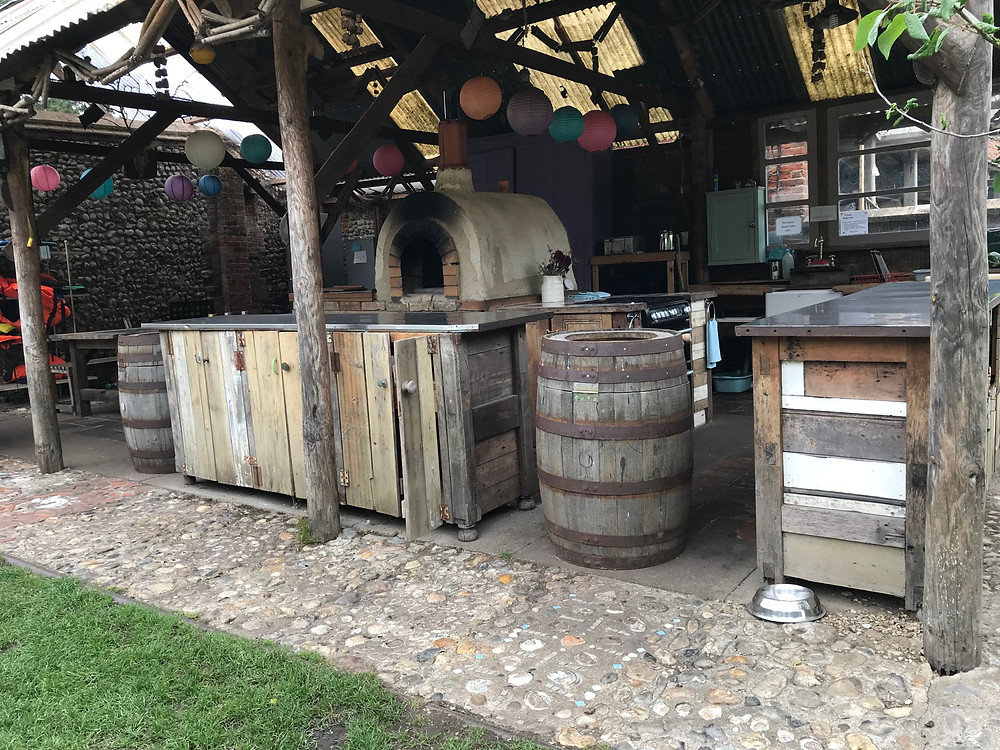 Communal kitchen at West Lexham