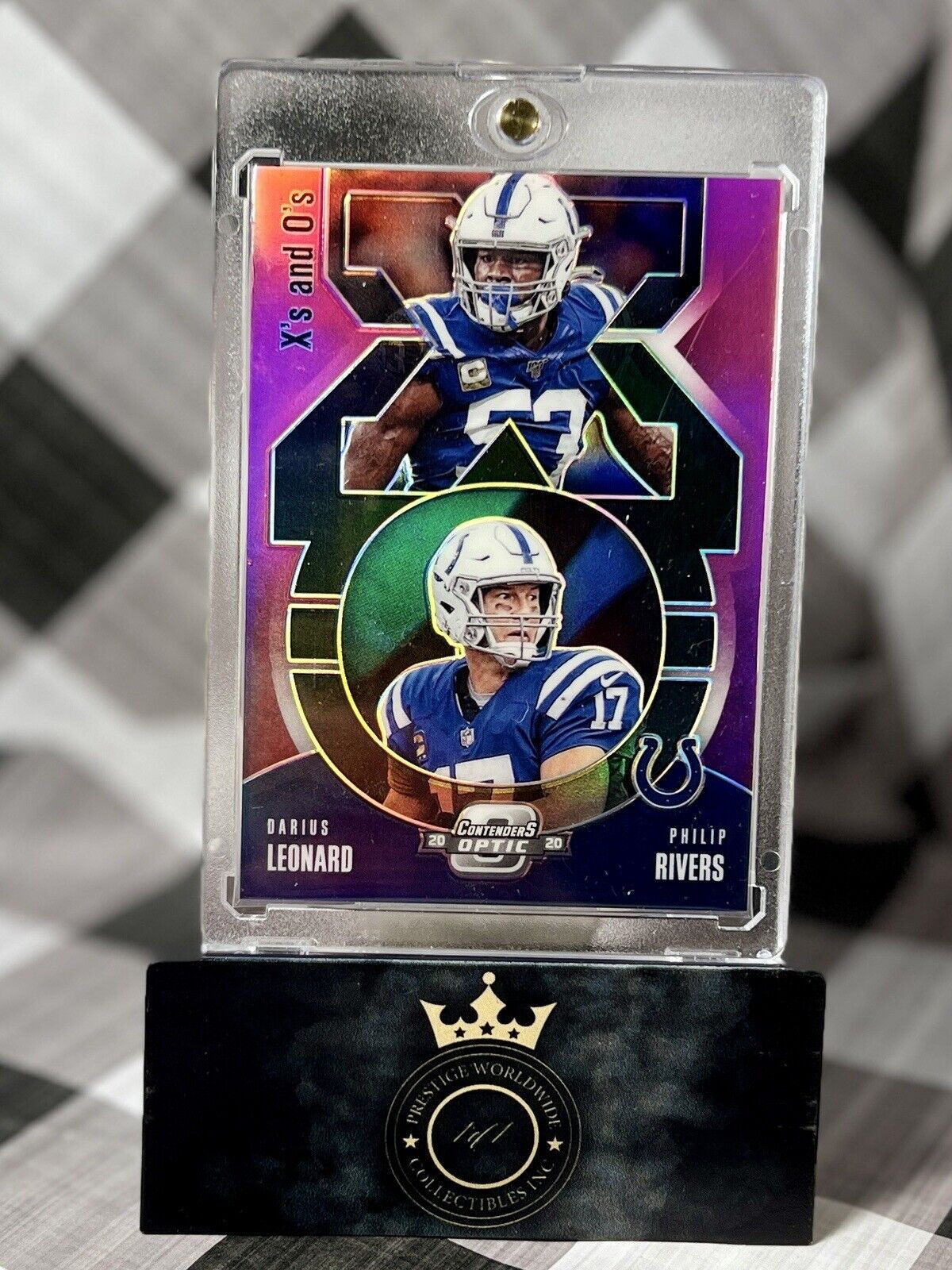 D. Freeney / P. Manning 2020 CONTENDERS OPTIC X'S AND O'S PINK /75 #XO11 COLTS