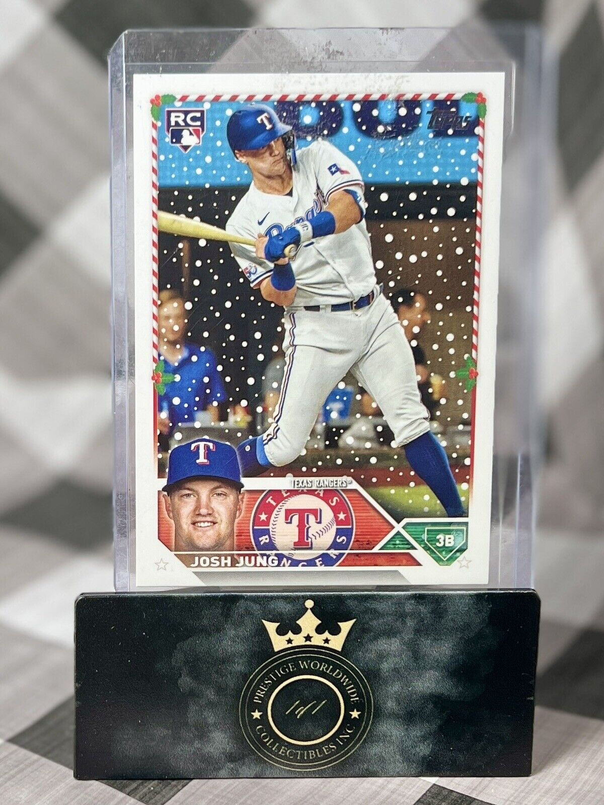 Josh Jung 2023 Topps Holiday Rookie #H120 Texas Rangers World Series RC