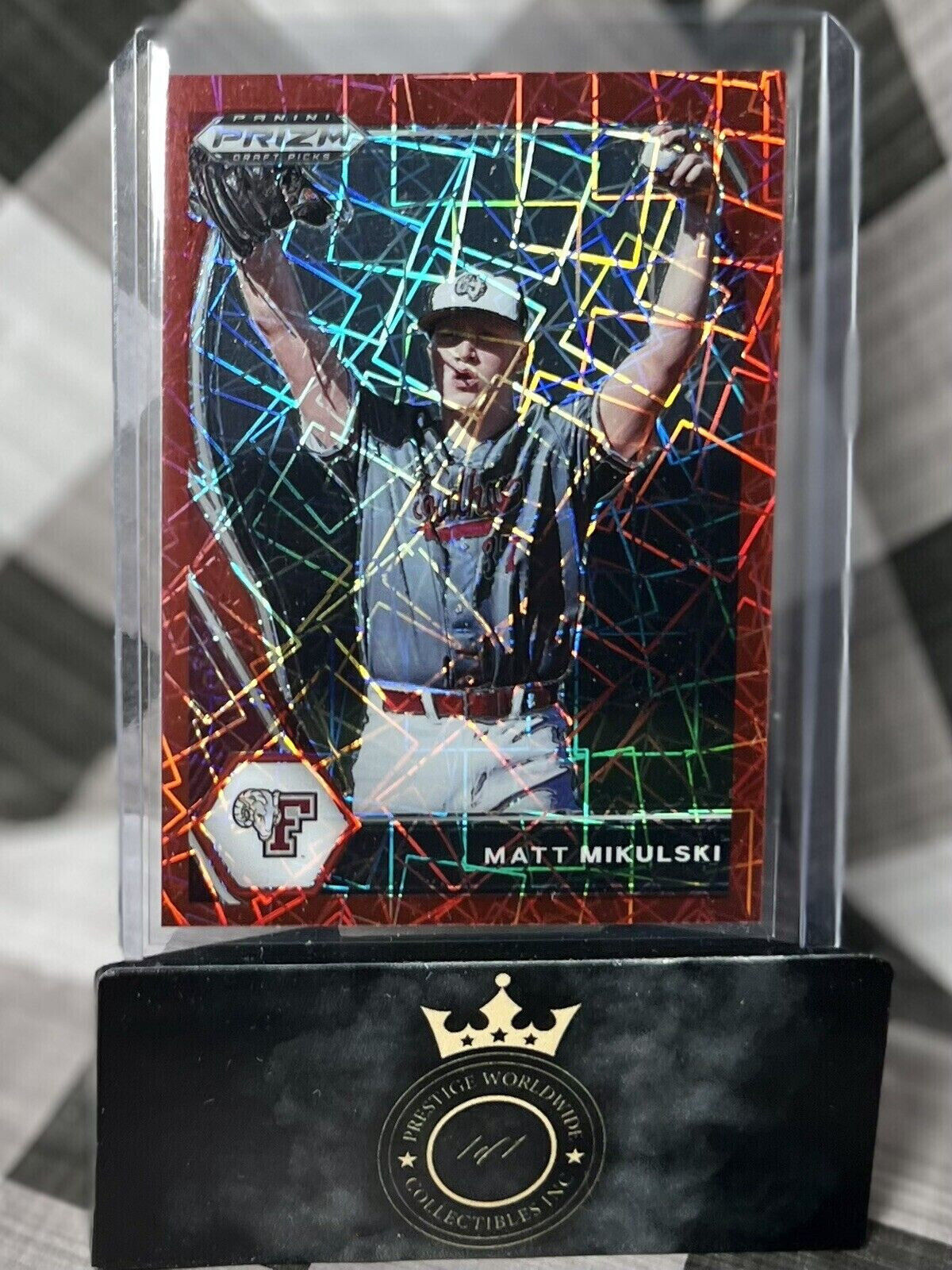 MATT MIKULSKI 2021 Panini Prizm Draft Picks Red Velocity Prizm #PDP50 Giants MLB