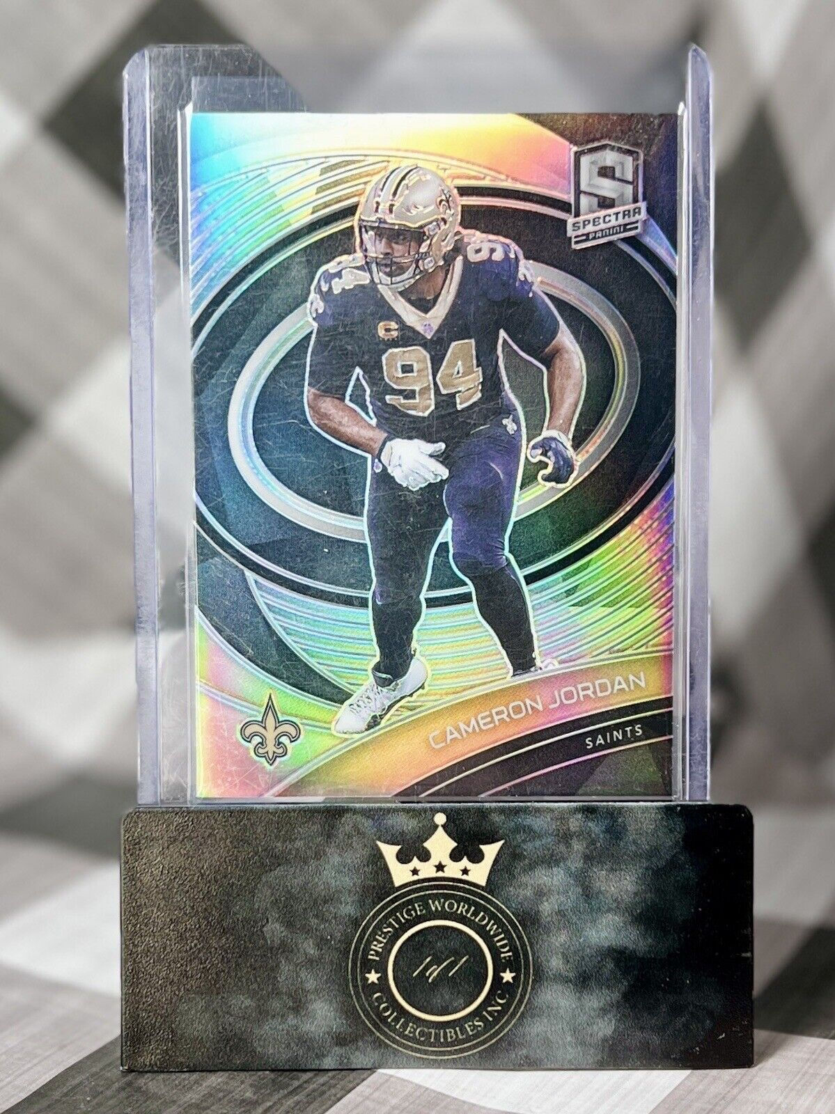 Cameron Jordan 2021 Panini Spectra Holo Silver /149 #72 New Orleans Saints SP