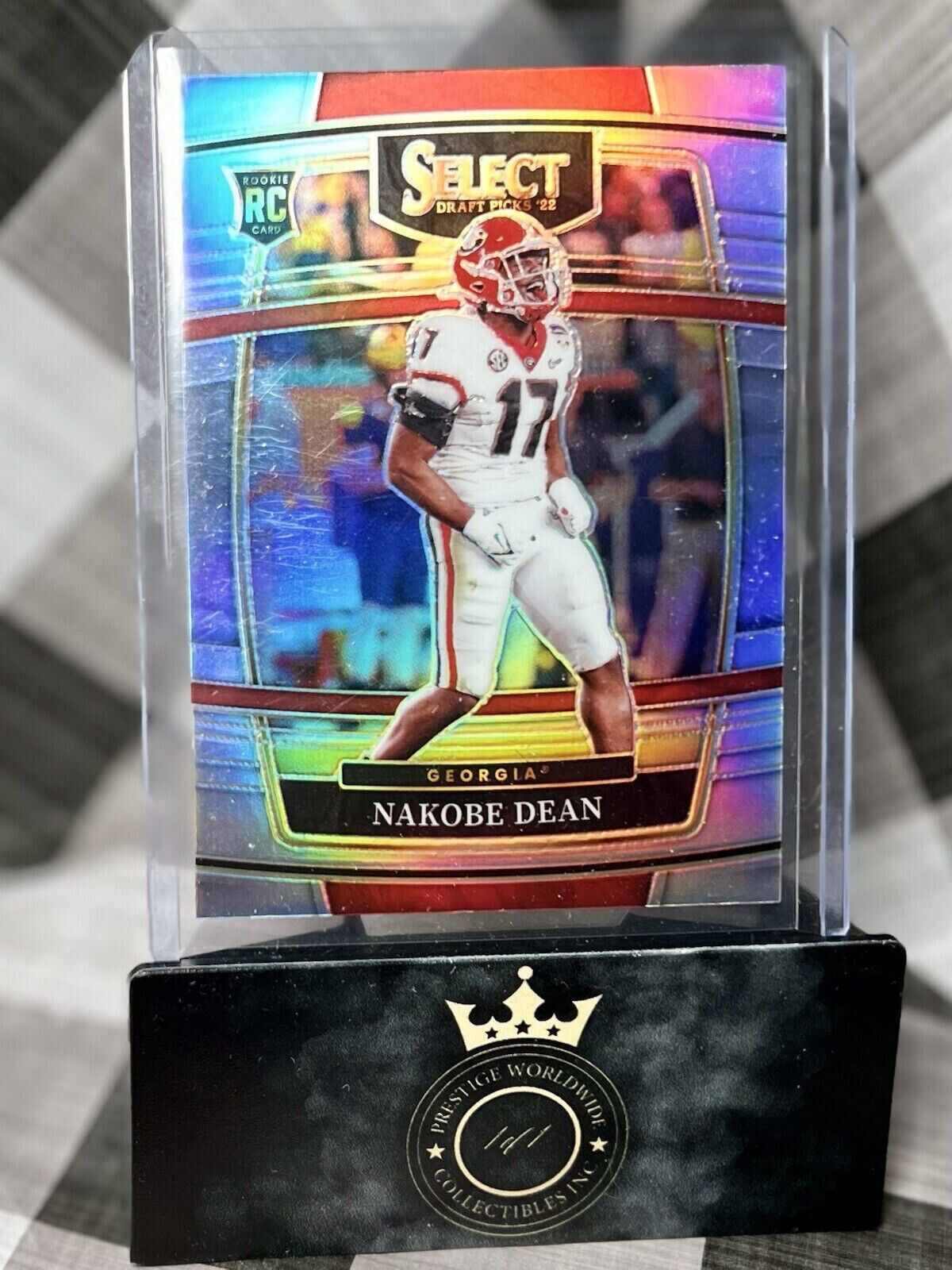Nakobe Dean 2022 Select Draft Picks Holo Silver Concourse #37 Eagles RC Georgia