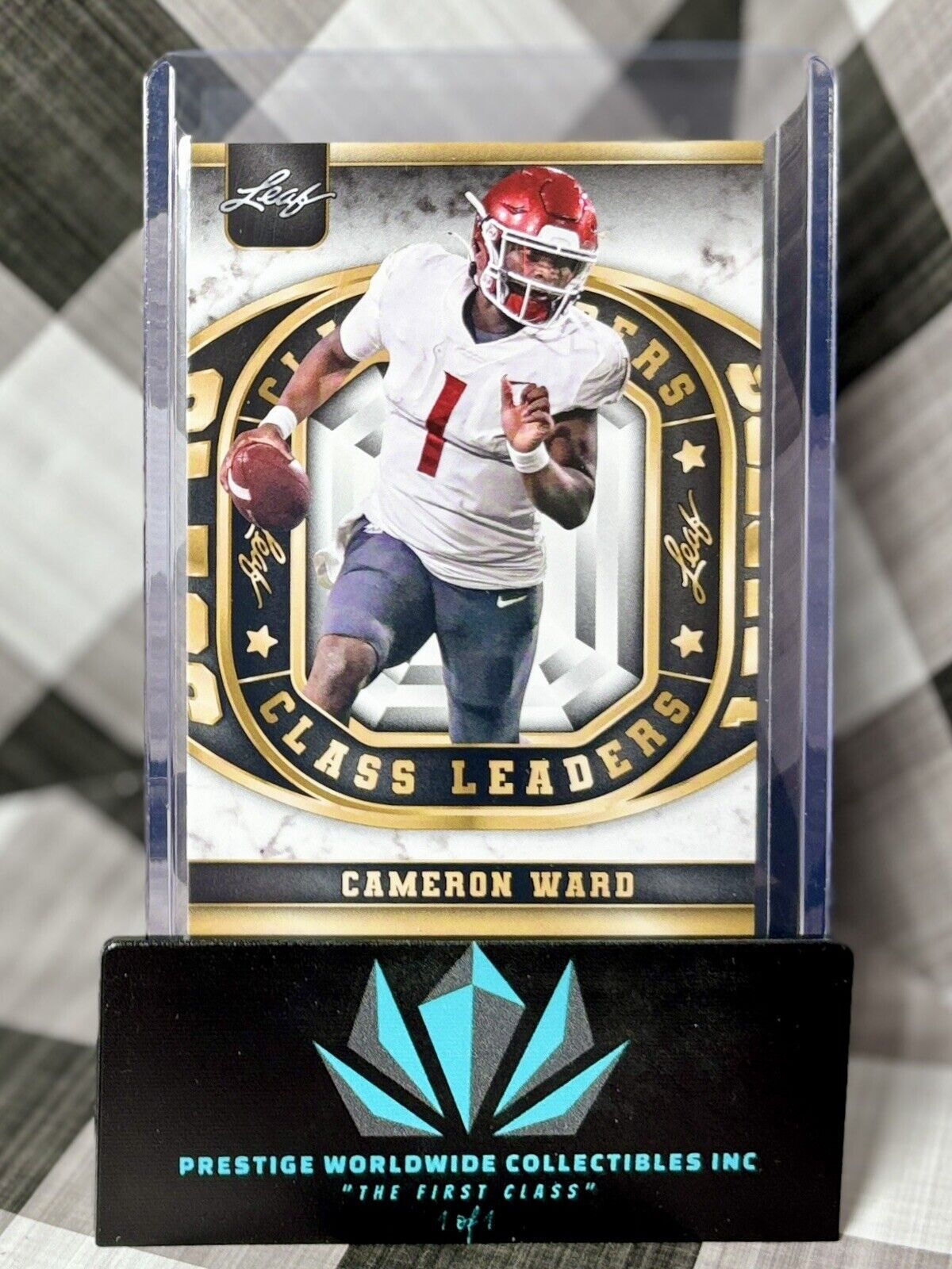 Cameron Ward 2024 Leaf Football White Class Leaders #CL-3 Washingon St. & Miami