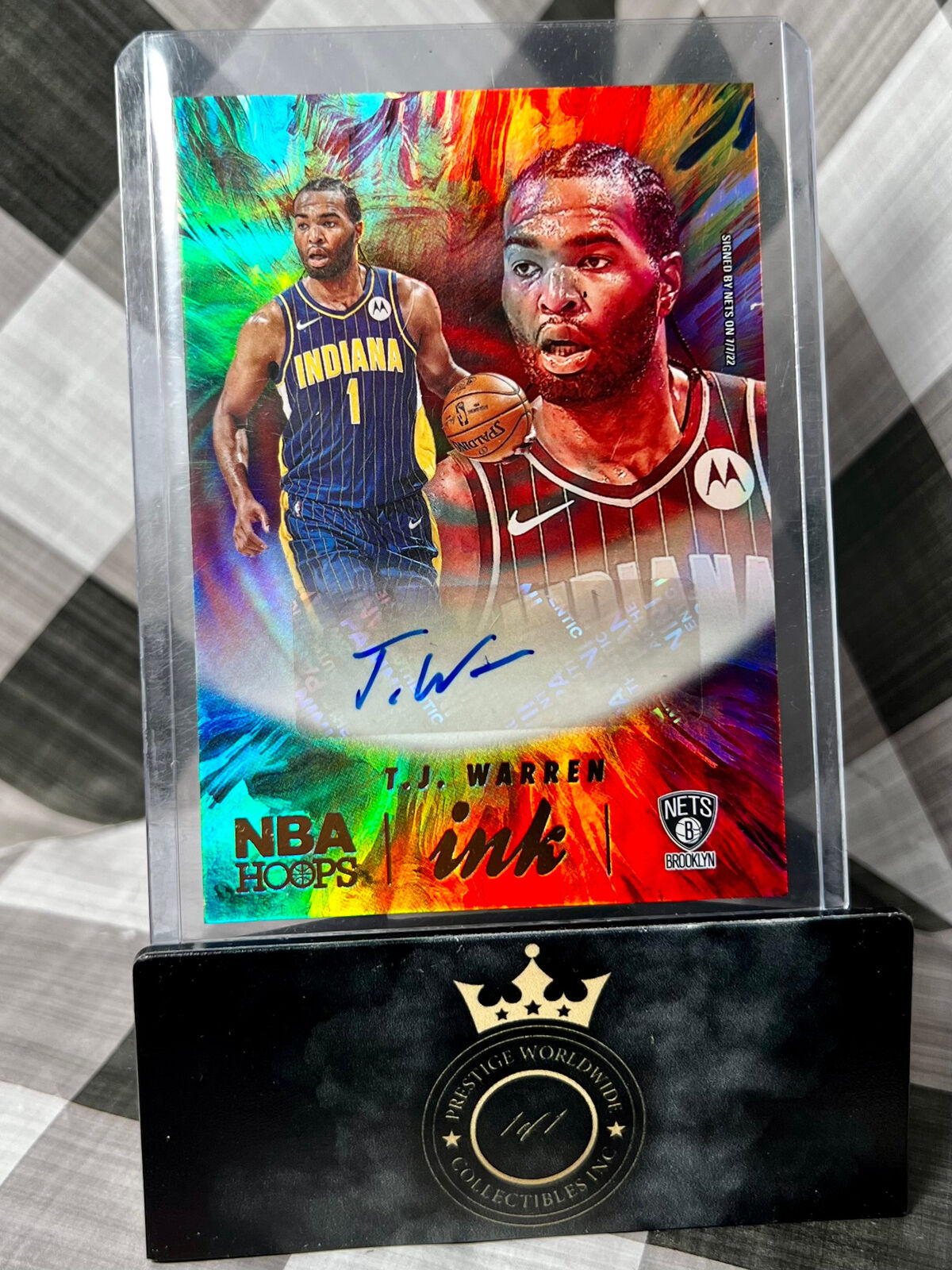 T.J. Warren 2022-23 NBA Hoops Ink Auto #HI-TJW