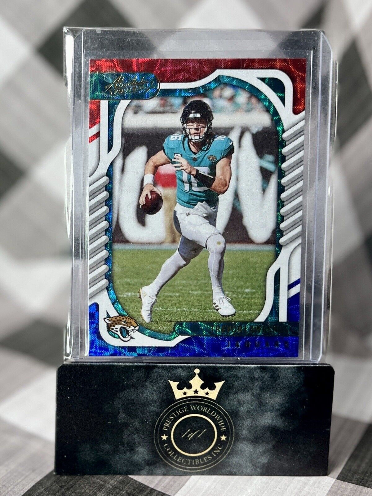 Trevor Lawrence 2022 Panini Absolute Red White Blue #56 Jacksonsville Jaguars SP