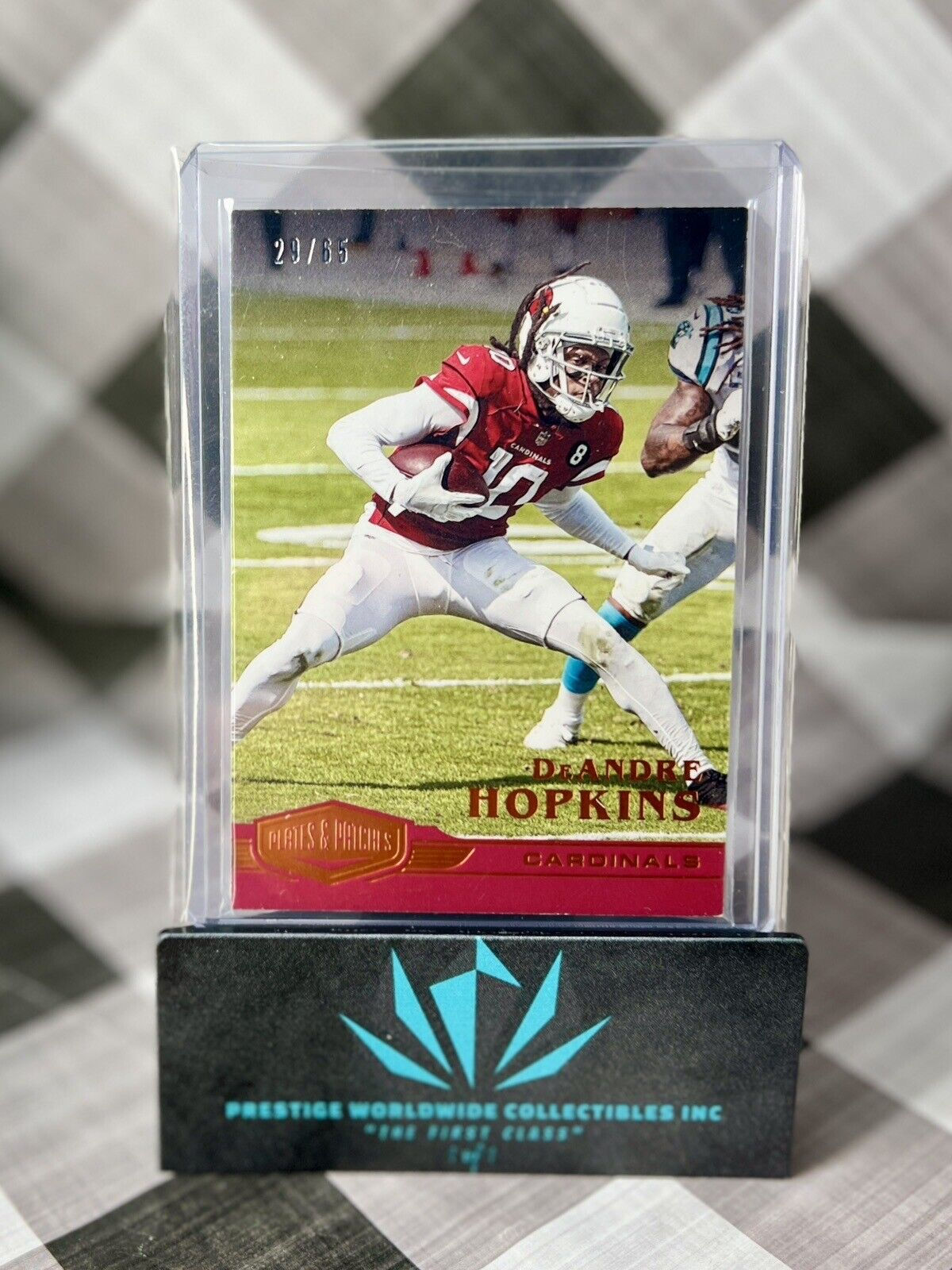 DeAndre Hopkins 2020 Plates & Patches Orange Parallel /65 #40 Cardinals & Titans
