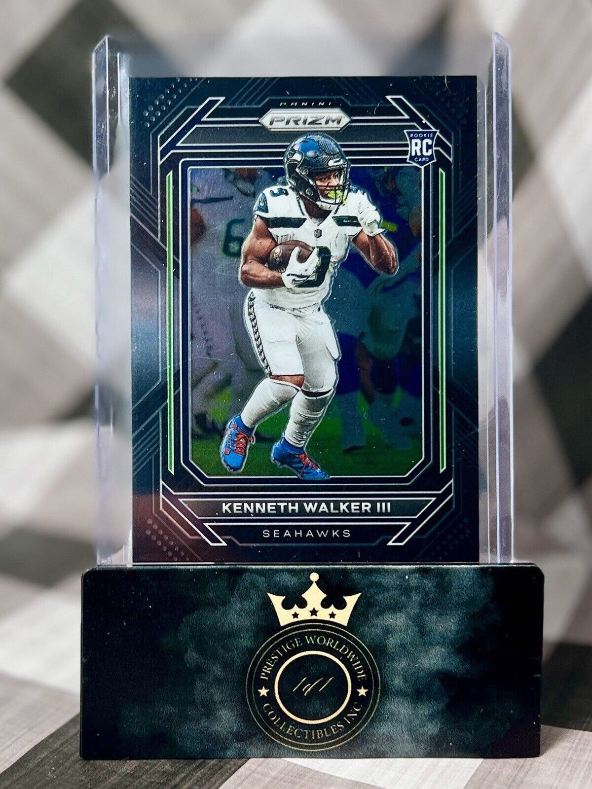 Kenneth Walker III 2022 Chronicles Prizm Black Silver Rookie #PB-19 Seahawks RC