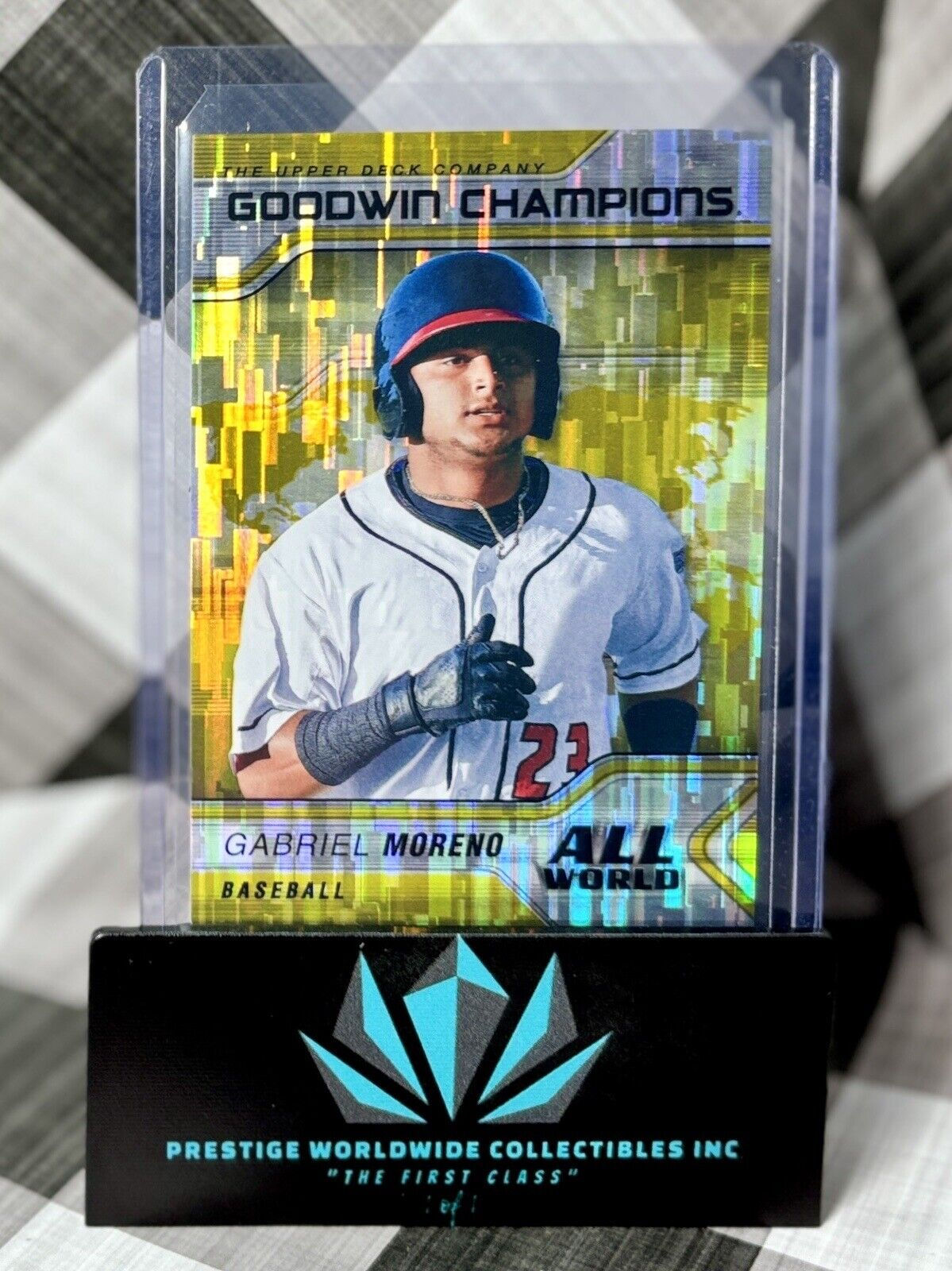 Gabriel Moreno 2023 UD Goodwin Champions All World Gold Shimmer #AW-2 D-Backs