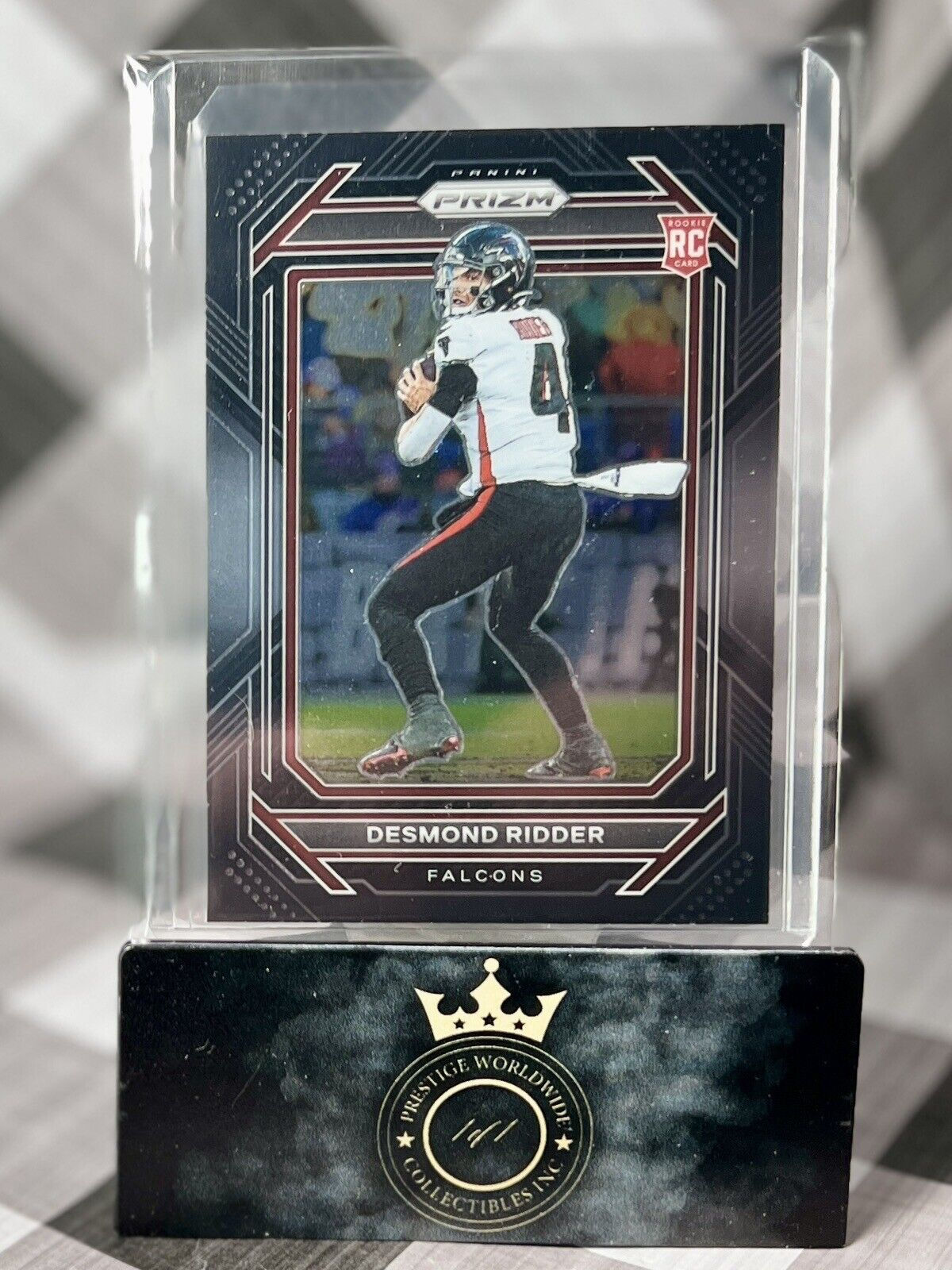 Desmond Ridder 2022 Panini Chronicles Prizm Black Rookie #PB-9 ATL Falcons RC