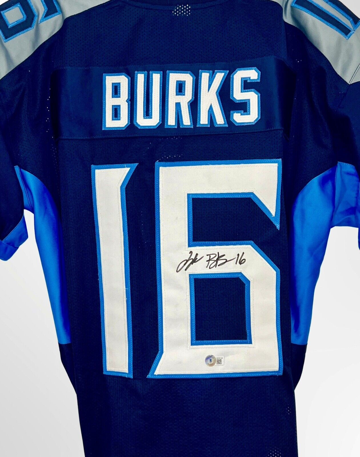 Treylon Burks Signed Auto Autograph Tennessee Titans Custom Jersey BAS COA