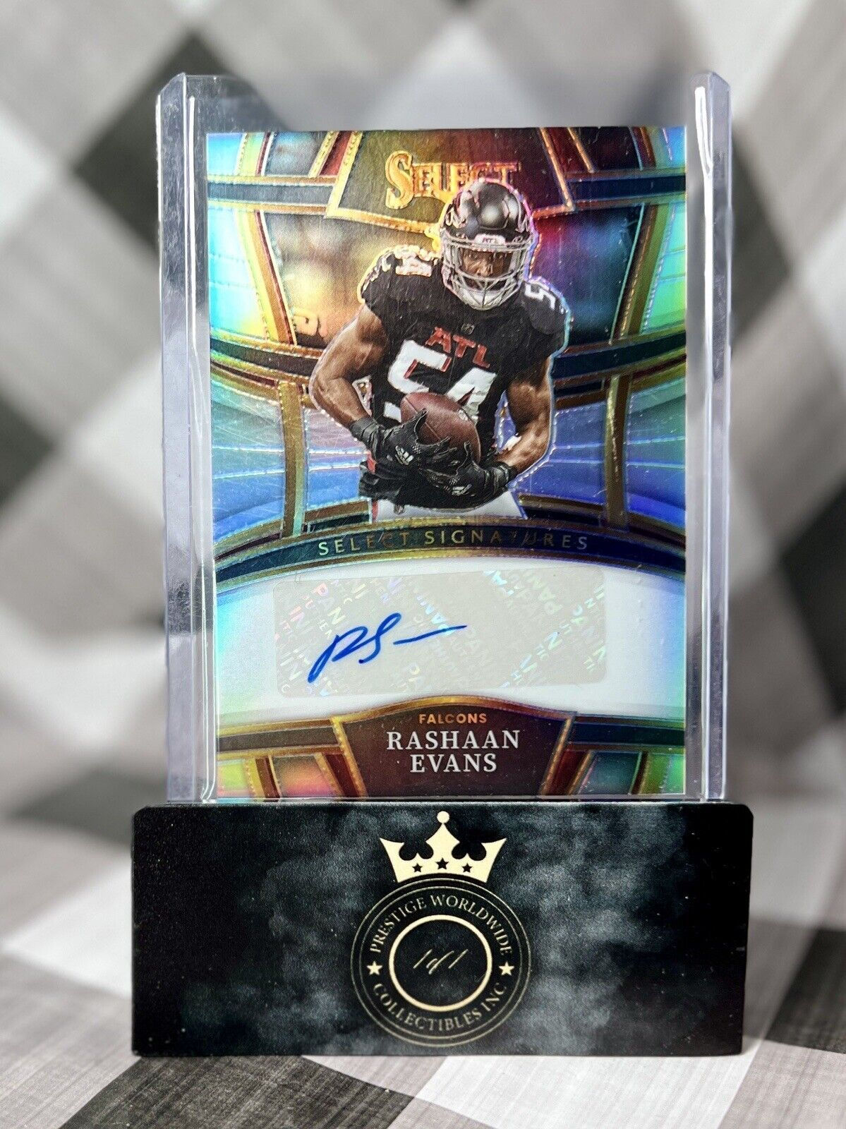 Rashaan Evans 2022 Panini Select SSP Auto #SSP-RAE Atlanta Falcons