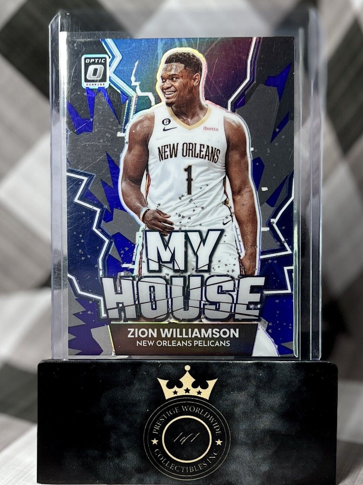 Zion Williamson 2022-23 Donruss Optic Silver Holo Prizm My House #20 NO Pelicans