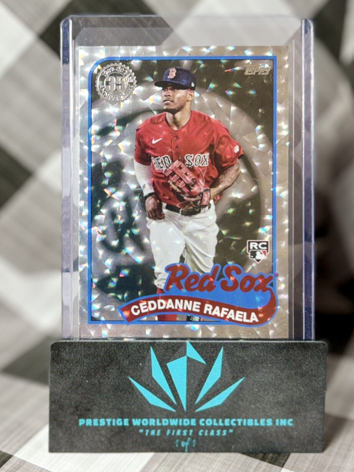 Ceddanne Rafaela 2024 Topps Series 1 Silver 35th Anniversary #89B-72 Bos Red Sox