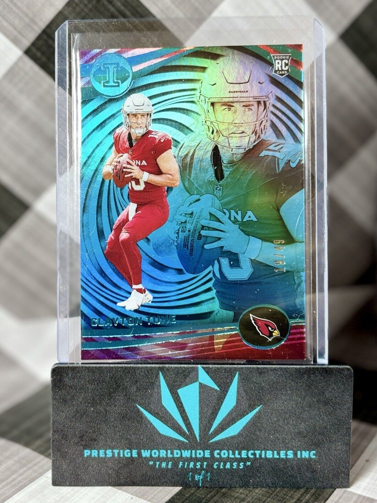 Clayton Tune 2023 Illusions Teal Rookie /49 #3 AZ Cardinals RC