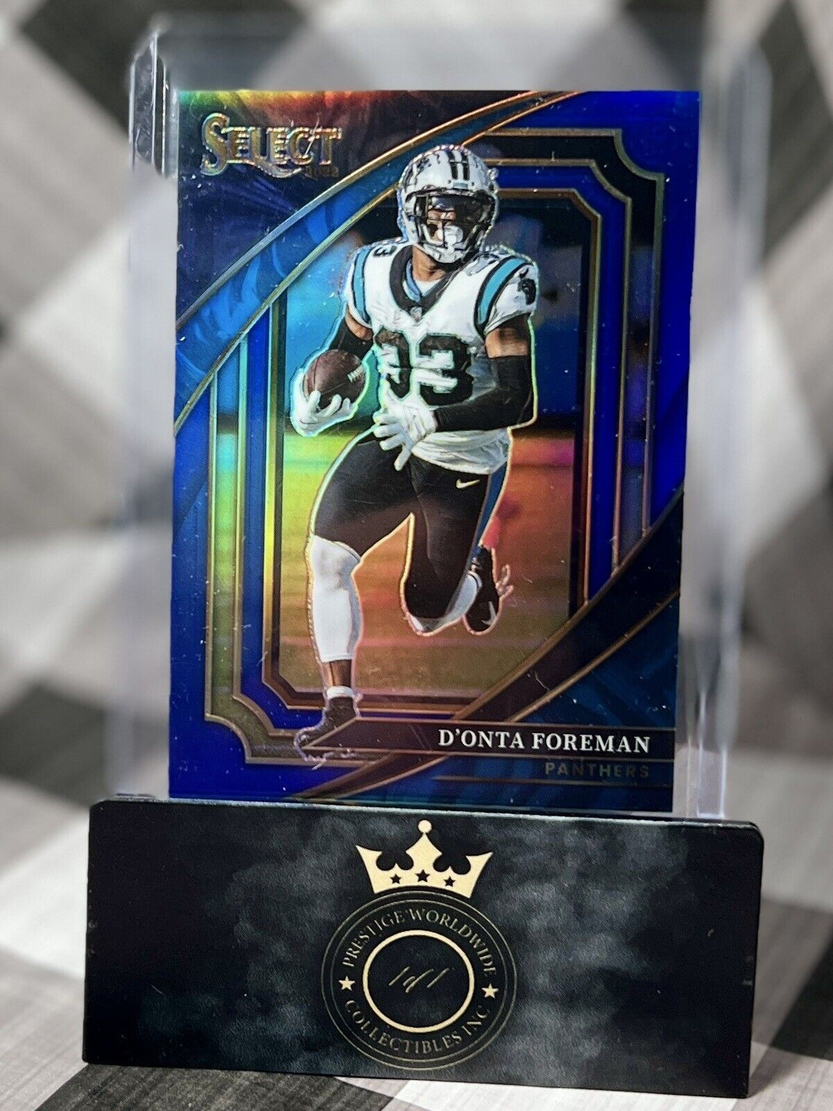 D’onta Foreman 2022 Select Blue Suite Level /99 #358 Carolina Panthers & Bears