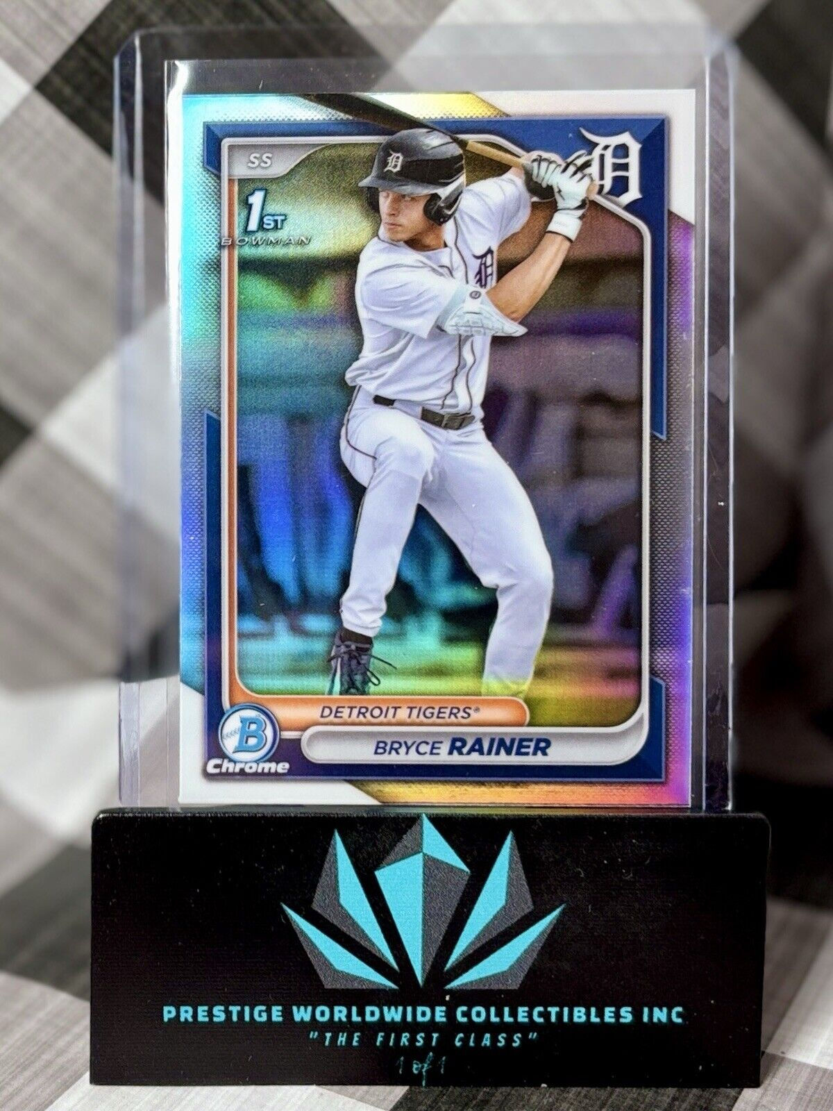 Bryce Rainer 2024 Bowman Draft Chrome 1st Refractor #BDC-86 Detroit Tigers RC
