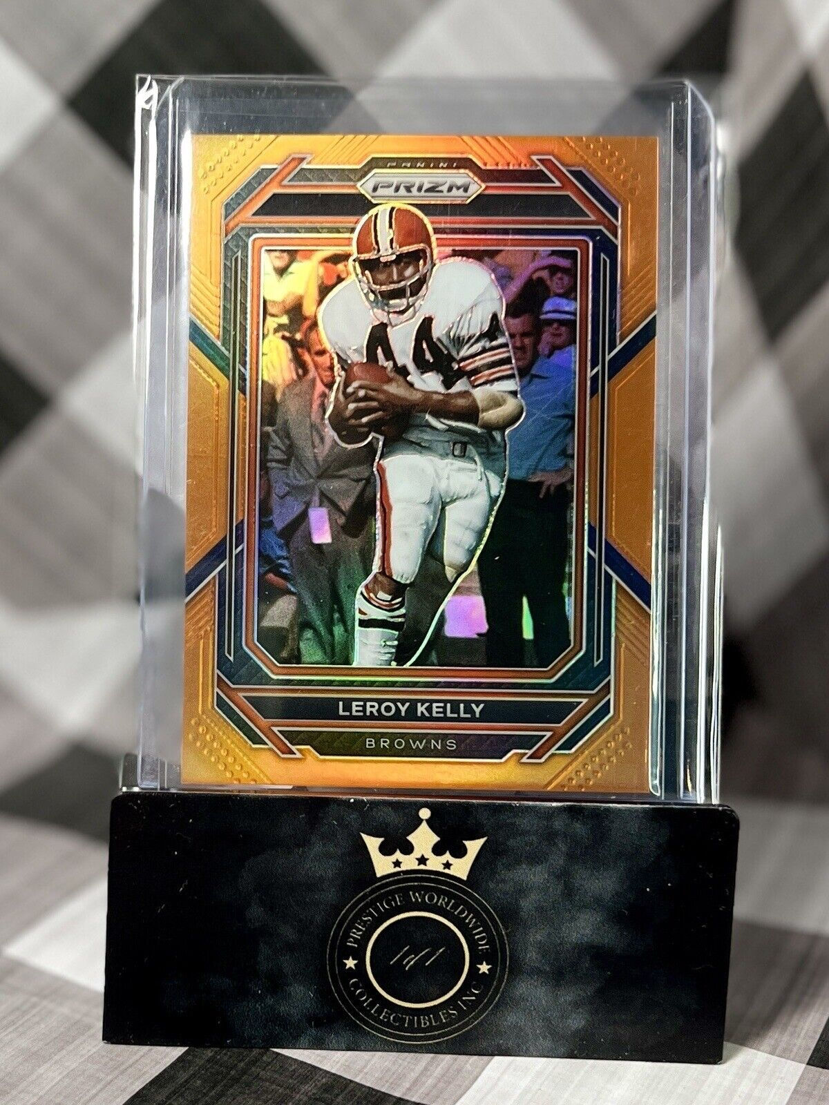 Leroy Kelly 2022 Panini Prizm Orange Prizm /249 #75 Cleveland Browns