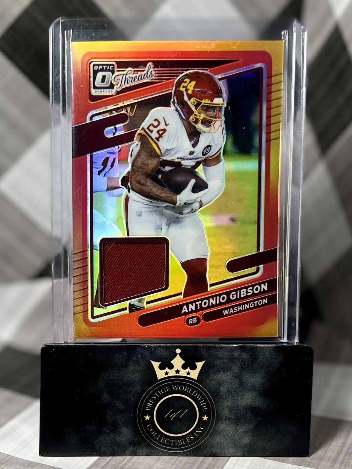 Antonio Gibson 2021 Donruss Optic Threads Patch RED COLOR MATCH #TH-1 Commanders