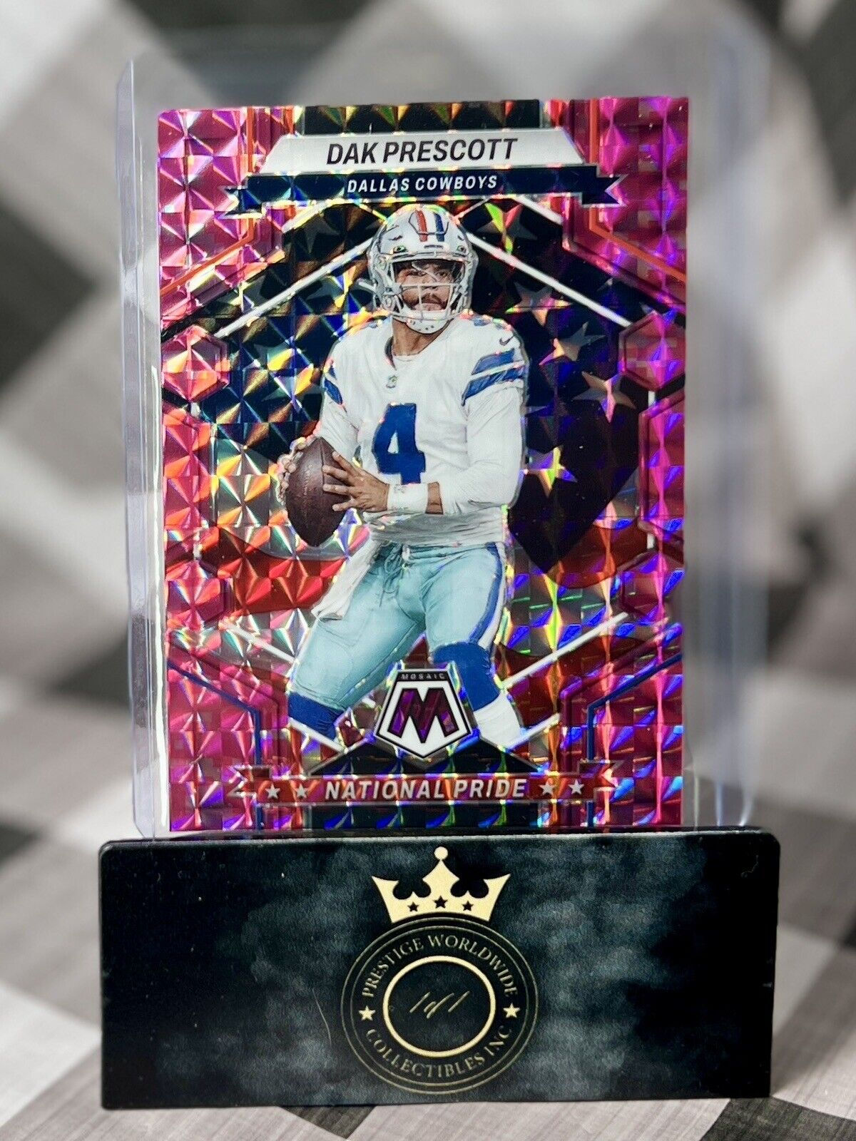 Dak Prescott 2023 Mosaic Pink Camo National Pride Prizm #259 Dallas Cowboys