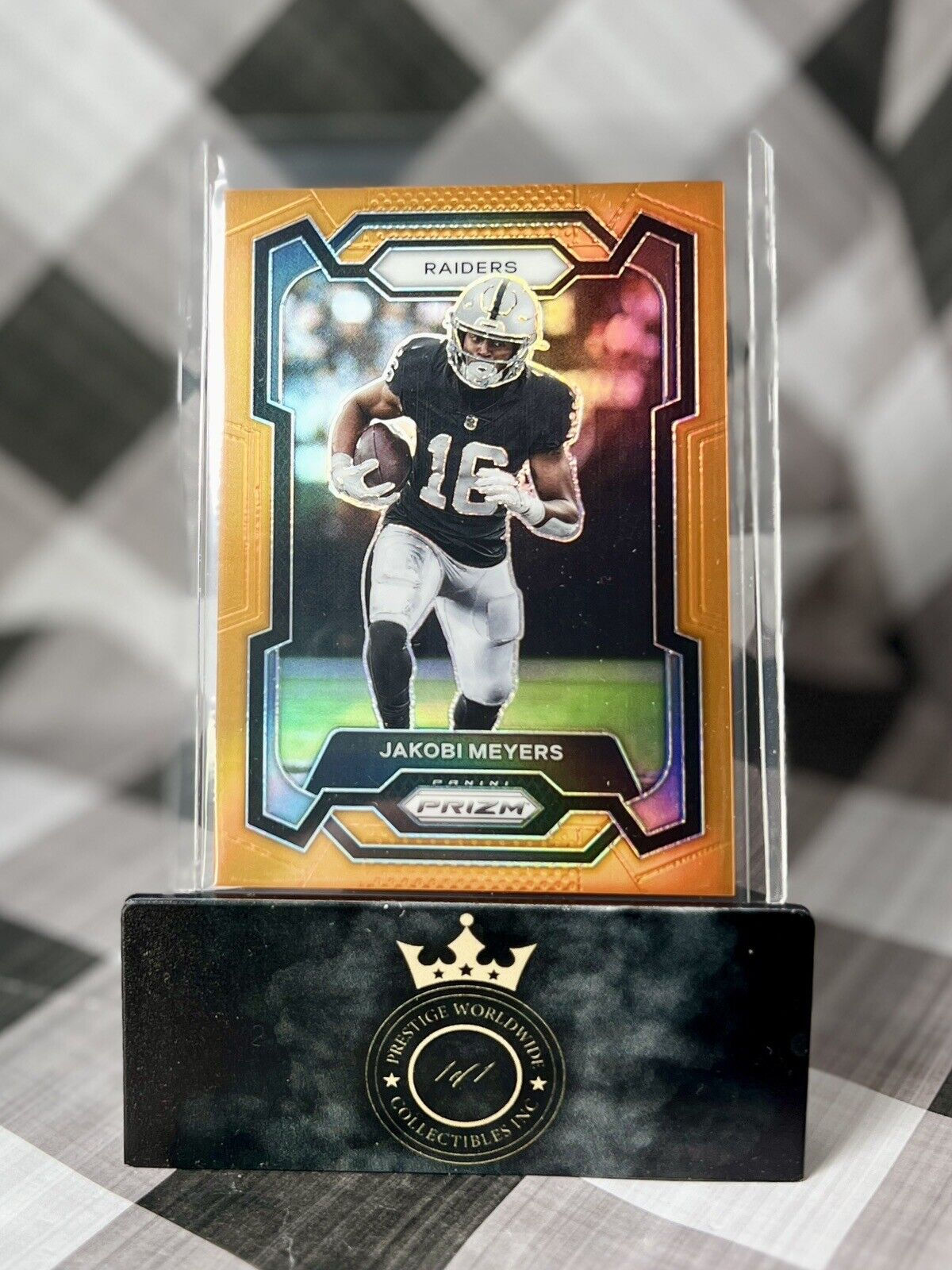 Jakobi Meyers 2023 Panini Prizm Orange Prizm /249 #177 Las Vegas Raiders SP